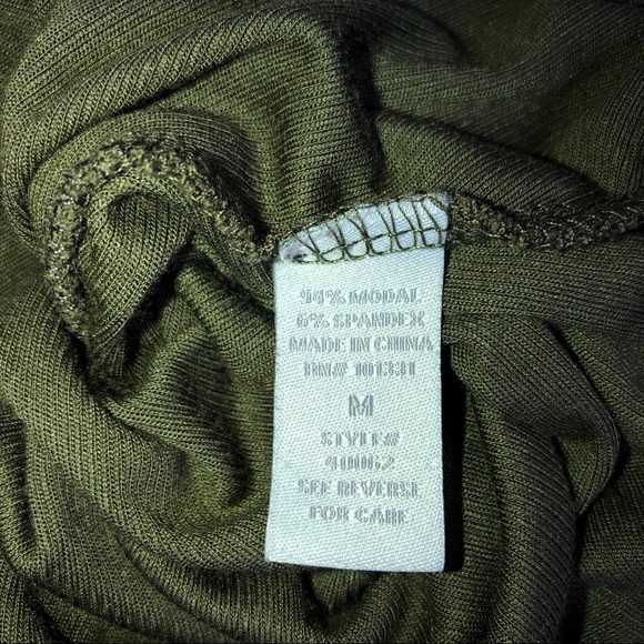 Charlotte Russe Hunter Army Green Lace Up Crop Top - Picture 7 of 11